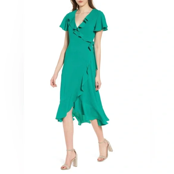 Chelsea28 Ruffle Wrap Dress - Picture 2 of 12